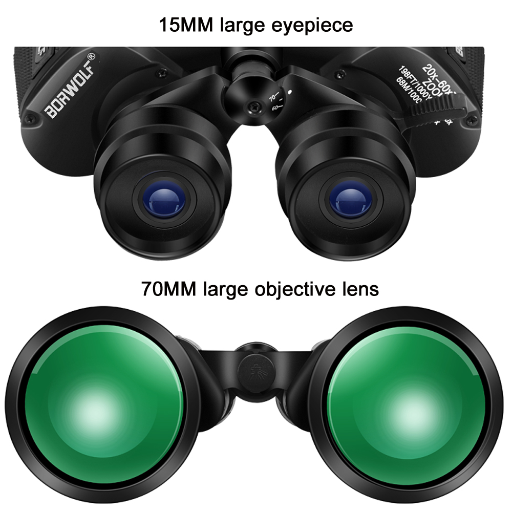 BORWOLF 20-60X70 Binoculars Hi - National Geographic Telescope 70Mm recension och pris